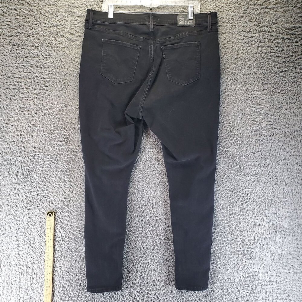 Levis Jeans Womens 20W Black 720 High Rise Super Skinny Stretch Denim
